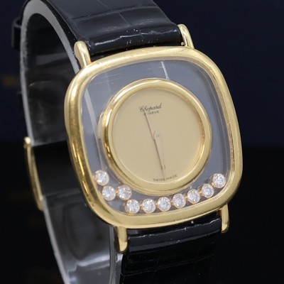 27048567e - CHOPARD Damenarmbanduhr Happy diamonds in GG 750/000 Referenz 21/2884, quarz, beids. ...