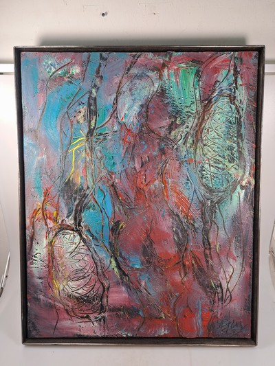 27048571a - Dietmar Brixy, born 1961 Mannheim, abstract composition, oil/canvas, signed lower right ...