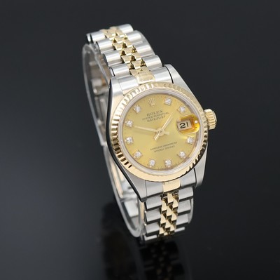 27048592c - ROLEX Oyster Perpetual Datejust Damenarmbanduhr in Stahl/Gold Referenz 69173, ...