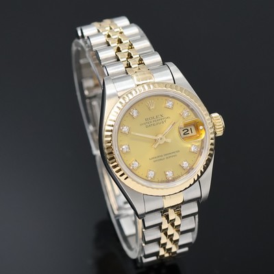 27048592d - ROLEX Oyster Perpetual Datejust Damenarmbanduhr in Stahl/Gold Referenz 69173, ...