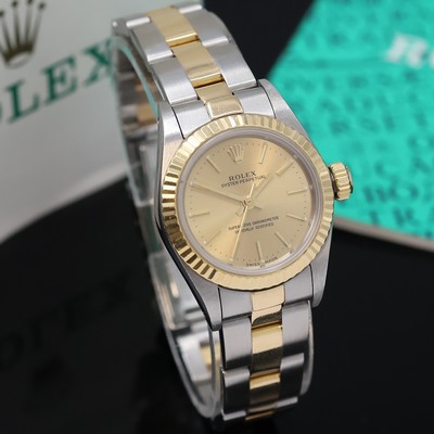 27048597a - ROLEX Damenarmbanduhr Oyster Perpetual Referenz 67193, Automatik, LC 100, X-Serie, ...