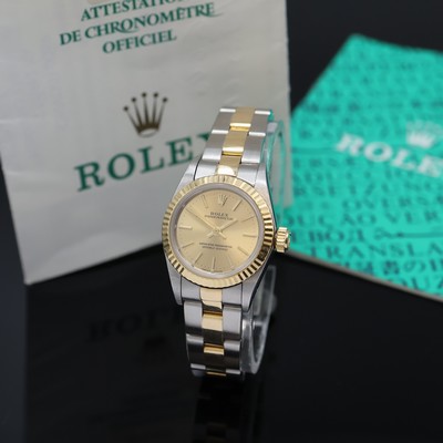 27048597c - ROLEX Damenarmbanduhr Oyster Perpetual Referenz 67193, Automatik, LC 100, X-Serie, ...