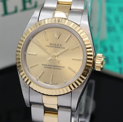 27048597e - ROLEX Damenarmbanduhr Oyster Perpetual Referenz 67193, Automatik, LC 100, X-Serie, ...