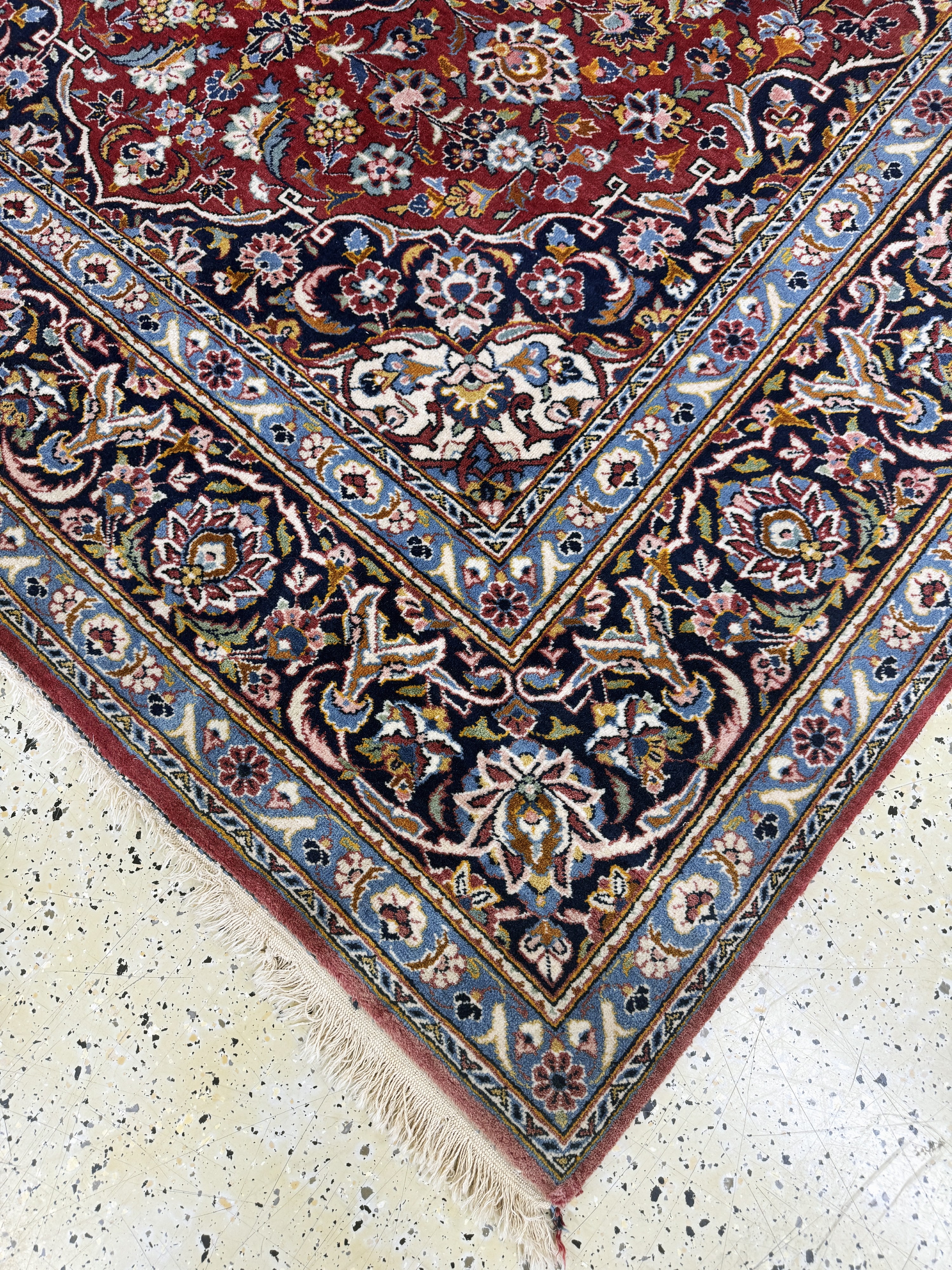 Detail d: Keschan, Persien, Ende 20.Jhd., Wolle auf Baumwolle, ca. 300 x 210 cm, EHZ: 2