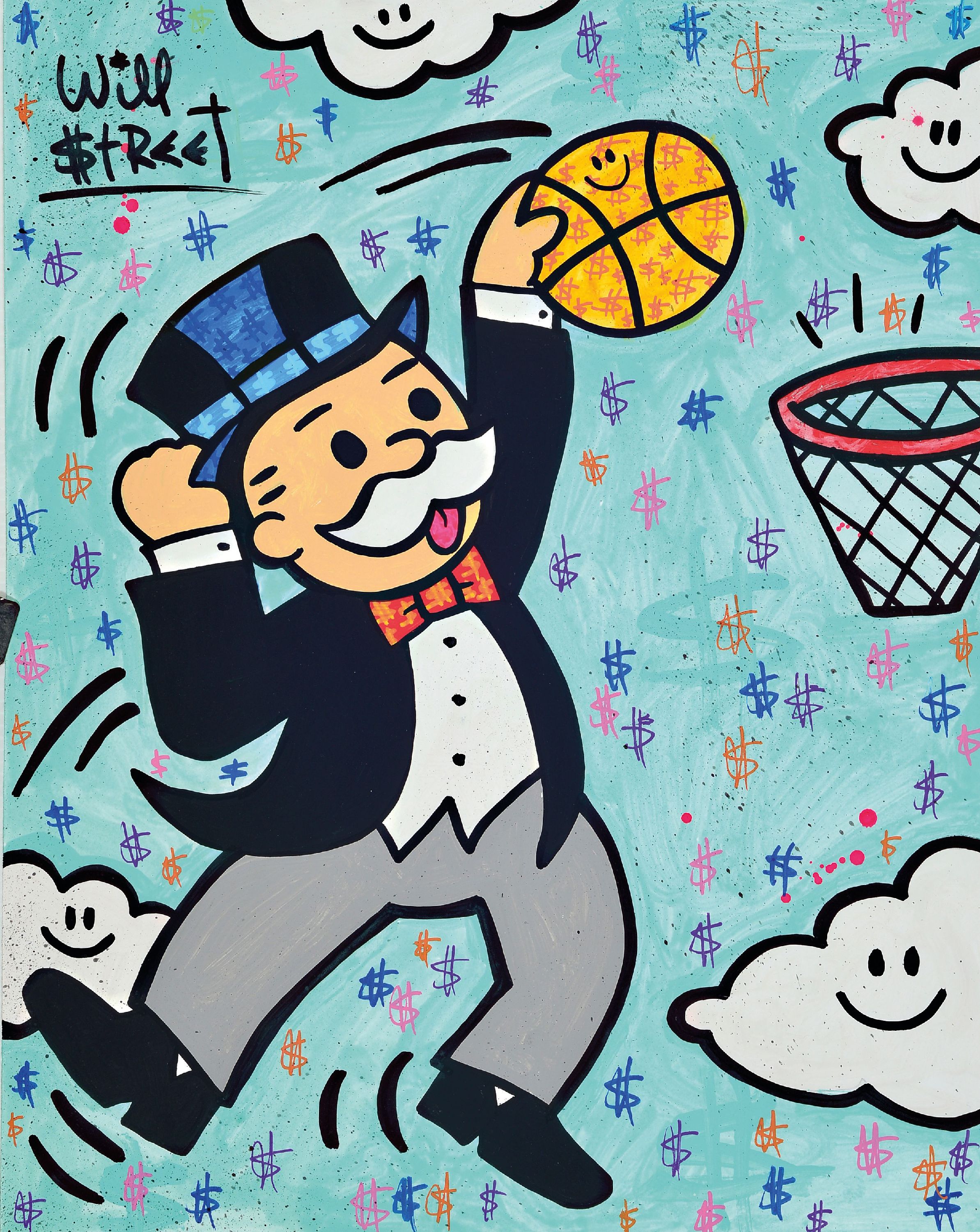 Image 27049072 - Will Street, geb. 1979, Air Monopoly, Gouache auf Papier, links oben und verso signiert, ...