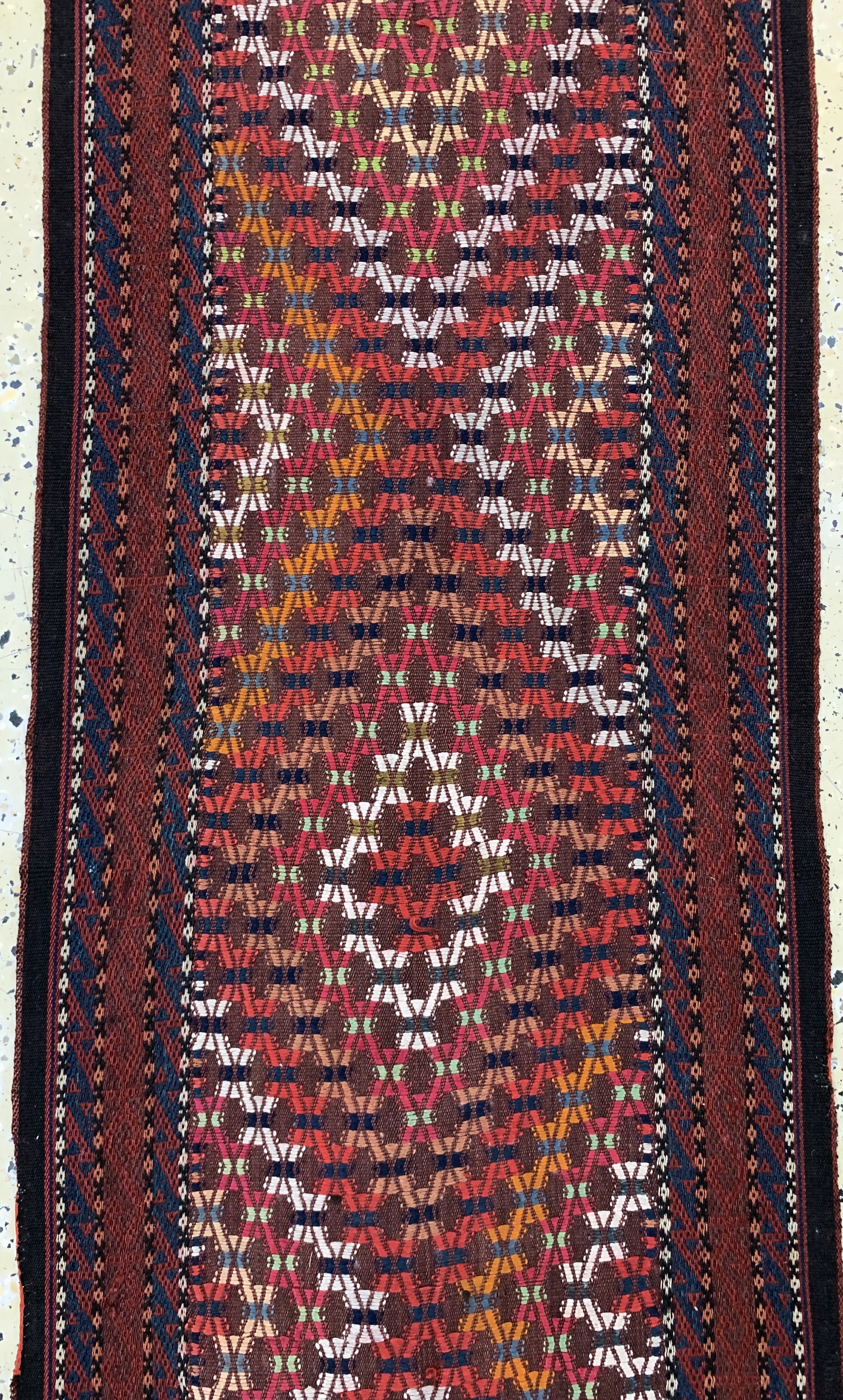 Detail d: "Zeltband"antik, Turkmenistan, um 1900, Wolle auf Wolle, ca. 1660 x 53 cm, EHZ: 2-3