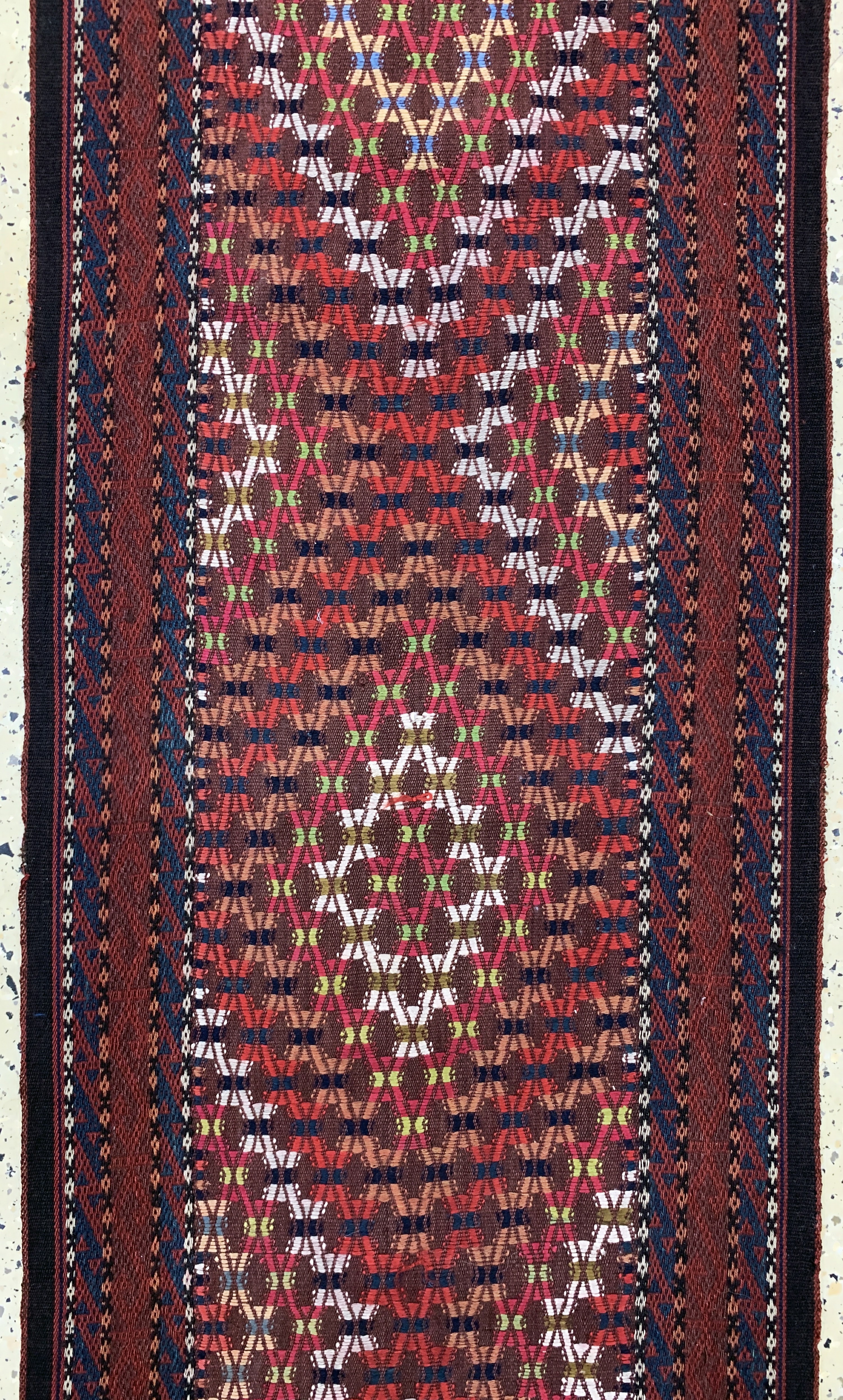 Detail e: "Zeltband"antik, Turkmenistan, um 1900, Wolle auf Wolle, ca. 1660 x 53 cm, EHZ: 2-3