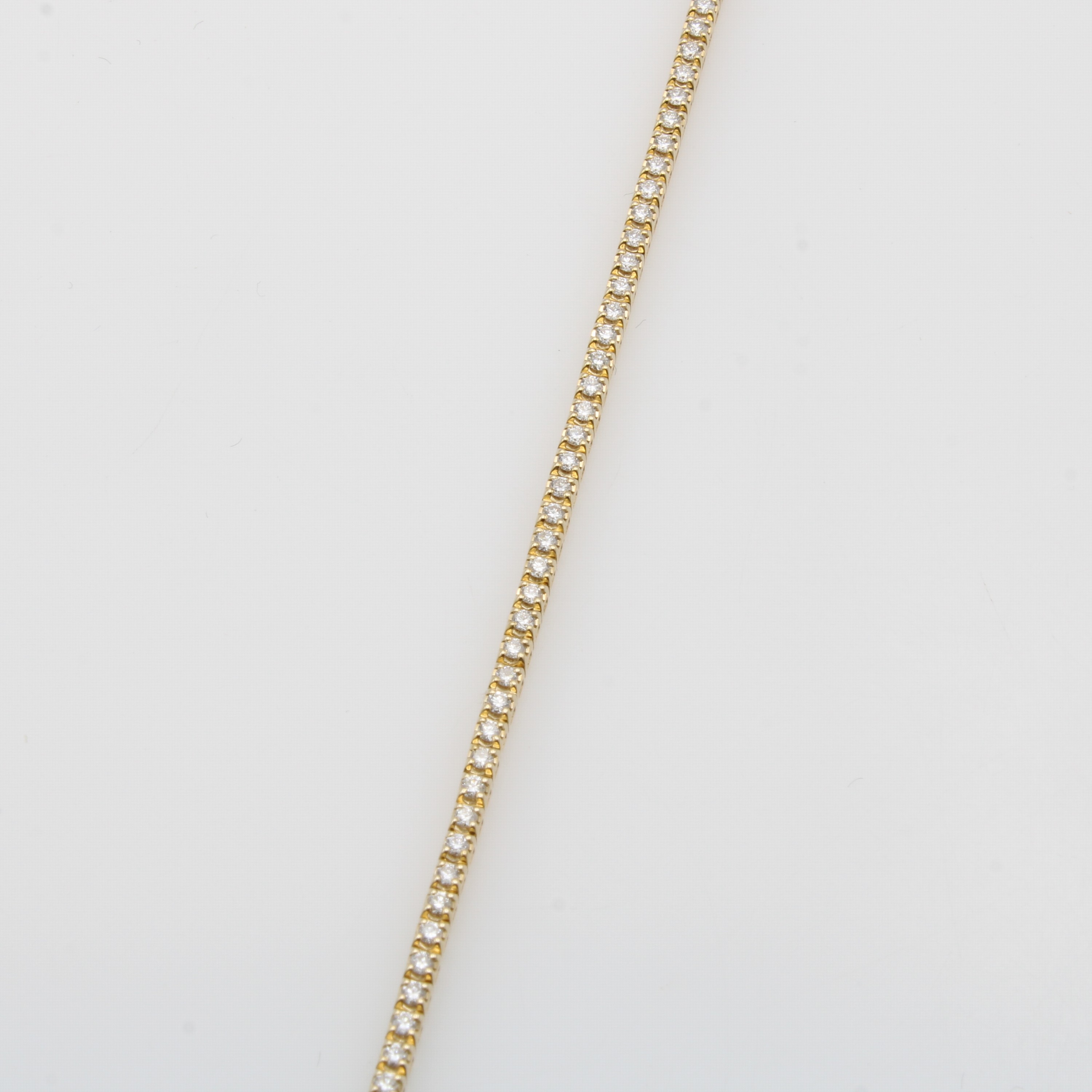 Image 27049093 - Armband mit Brillanten, GG 585/000, Brill. in Krappenfassungen zus. ca. 1.50 ct ...