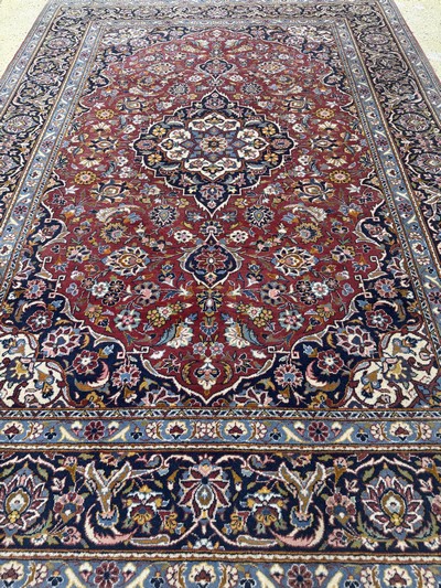 27049067f - Keschan, Persien, Ende 20.Jhd., Wolle auf Baumwolle, ca. 300 x 210 cm, EHZ: 2 ...