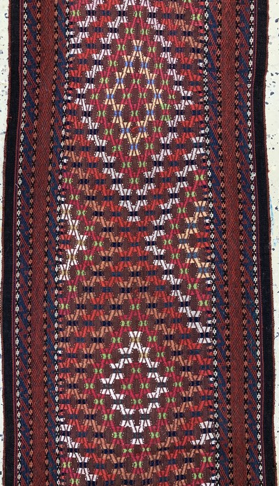 27049083f - ´Zeltband´antik, Turkmenistan, um 1900, Wolle auf Wolle, ca. 1660 x 53 cm, EHZ: 2-3 ...