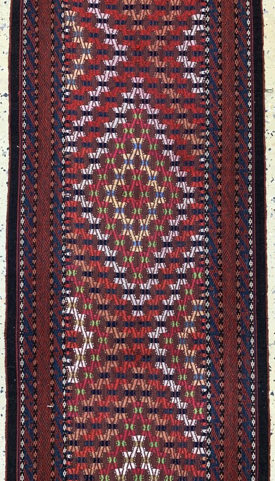 27049083g - ´Zeltband´antik, Turkmenistan, um 1900, Wolle auf Wolle, ca. 1660 x 53 cm, EHZ: 2-3 ...