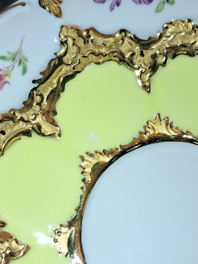 27049095j - Kaffeeservice für 6 Personen, Meissen, 2.H.20. Jh., 2. Wahl, B-Form, bemalt im Dekor ...