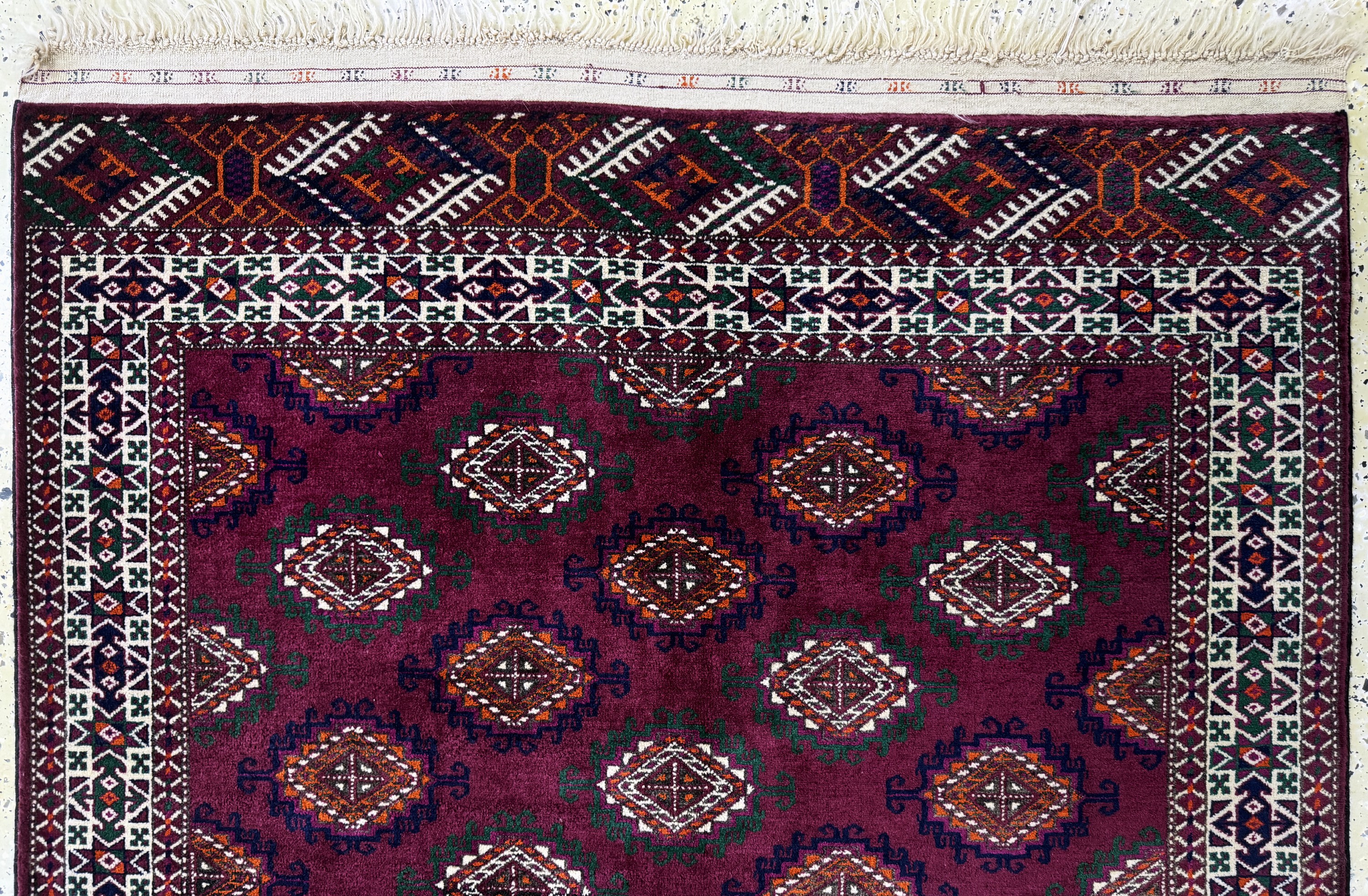 Detail a: Buchara fein, Rußland, Mitte 20.Jhd, Wolle auf Wolle, ca. 193 x 111 cm, EHZ: 2