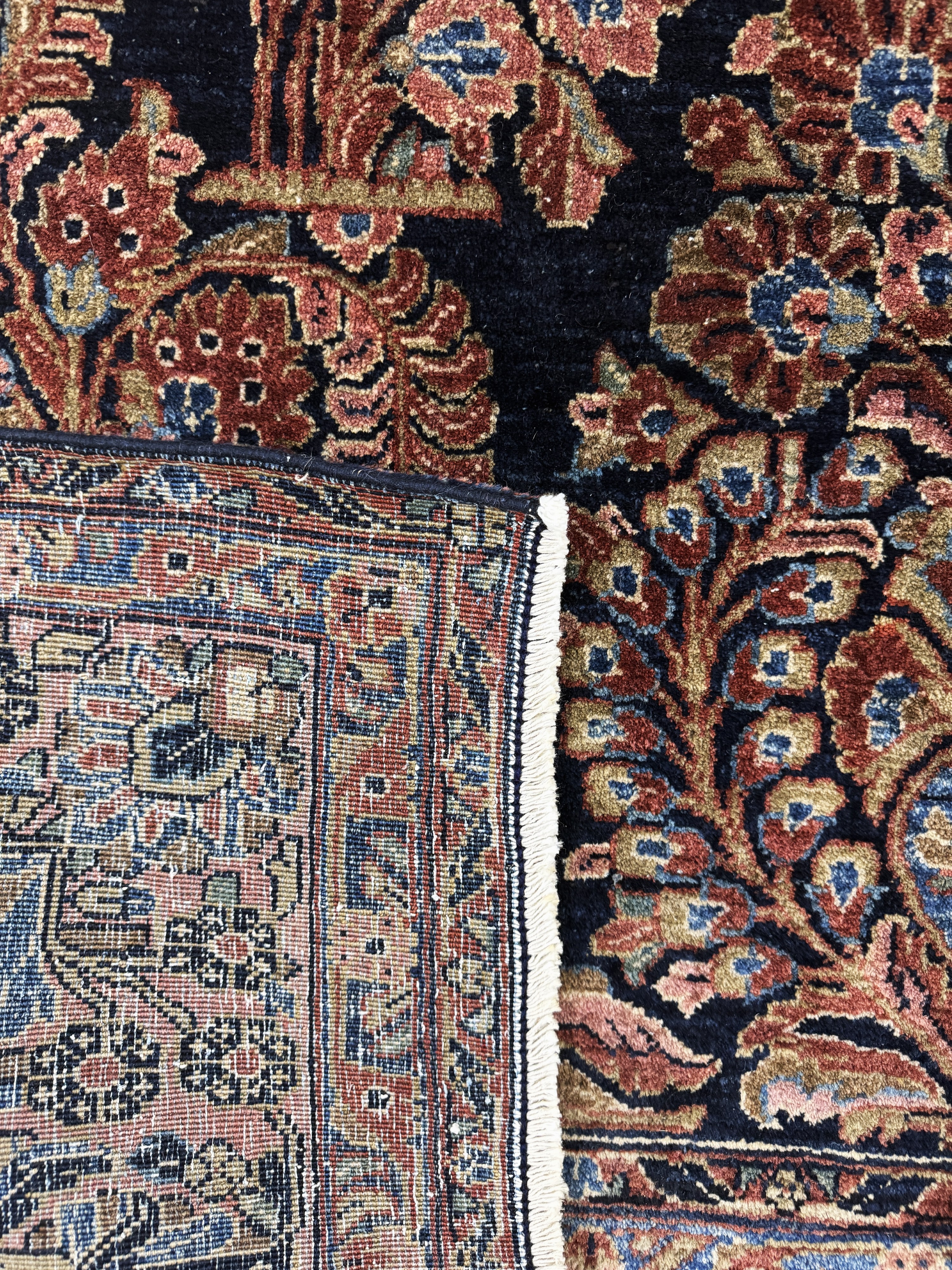 Detail g: Us Re-Import Sarogh antik, Persien, um 1900, Wolle auf Baumwolle, ca. 286 x 155 cm, EHZ: 2-3