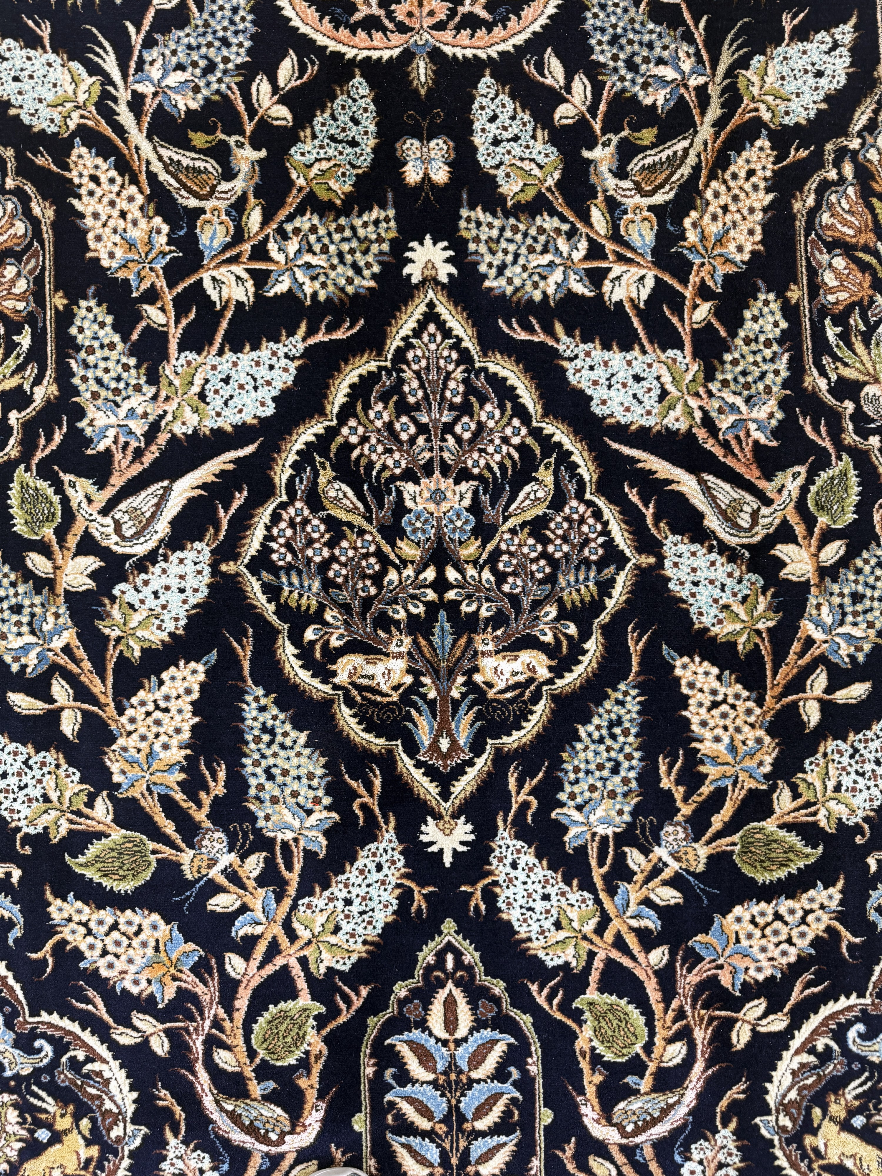 Detail c: Ghom alt, Persien, Mitte 20.Jhd, Wolle mit Seide, ca. 270 x 158 cm, EHZ: 2
