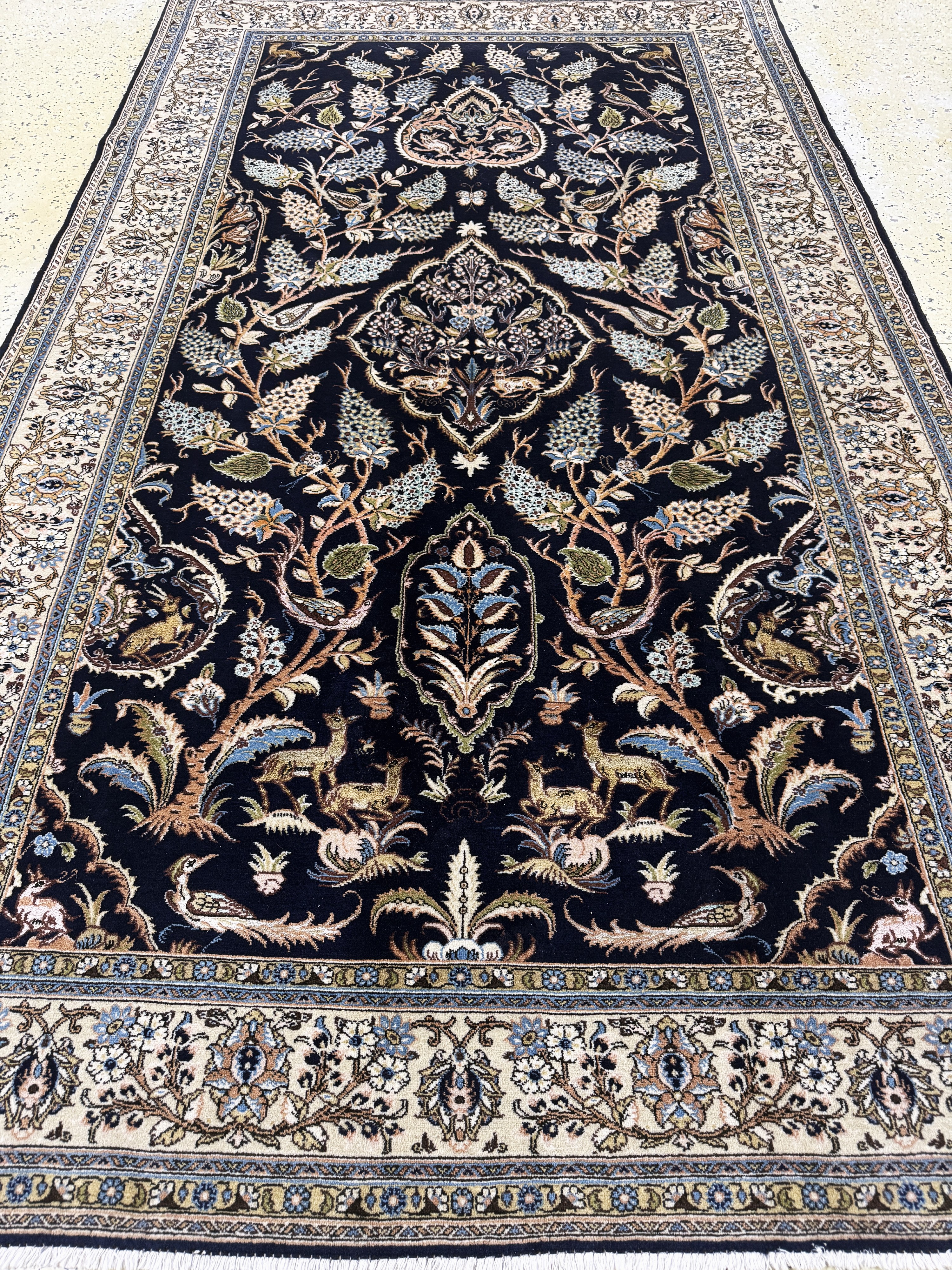 Detail f: Ghom alt, Persien, Mitte 20.Jhd, Wolle mit Seide, ca. 270 x 158 cm, EHZ: 2