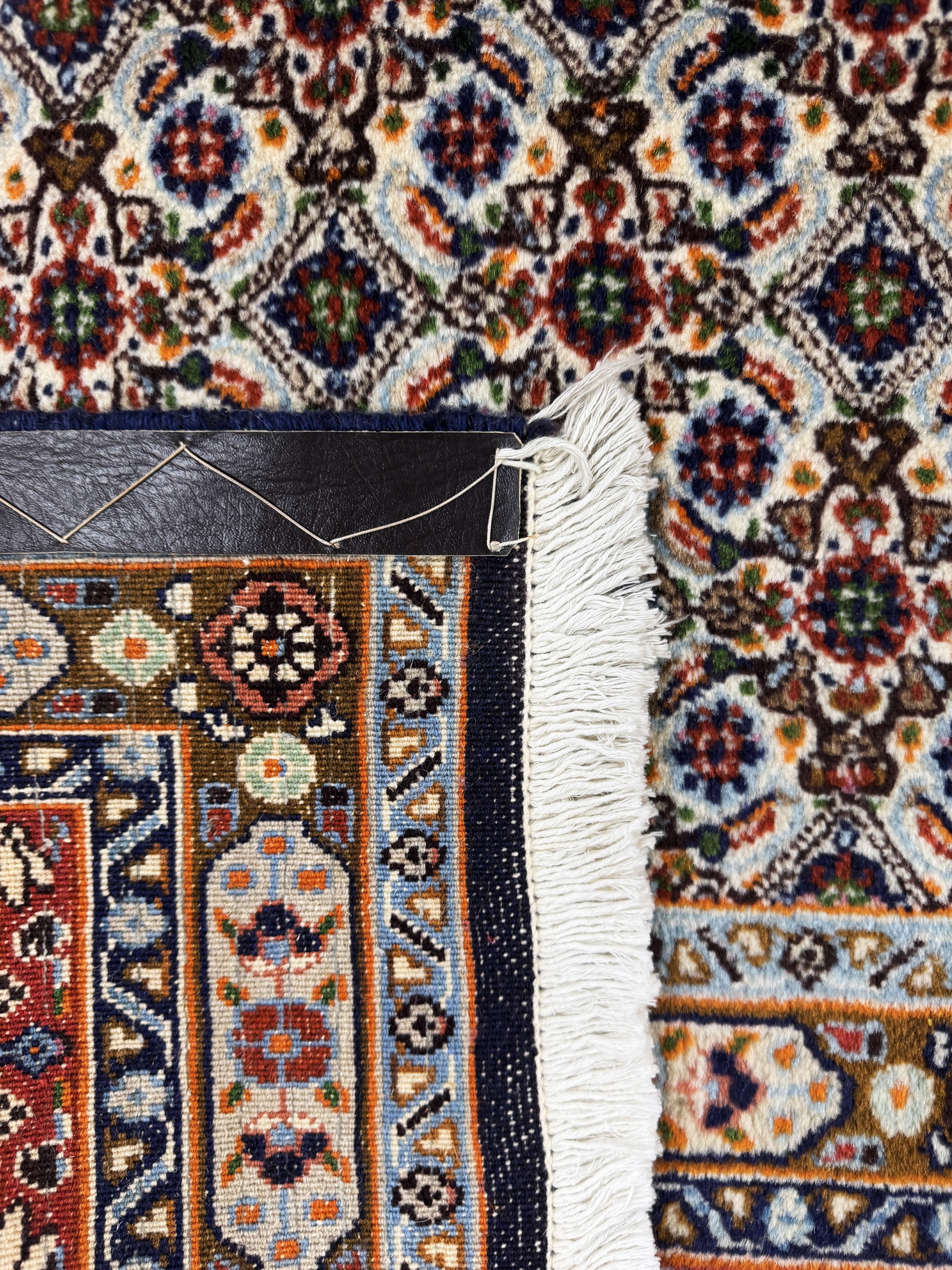 Detail f: Mud fein, Persien, Ende 20.Jhd, Korkwolle mit Seide, ca. 195 x 190 cm, EHZ: 2