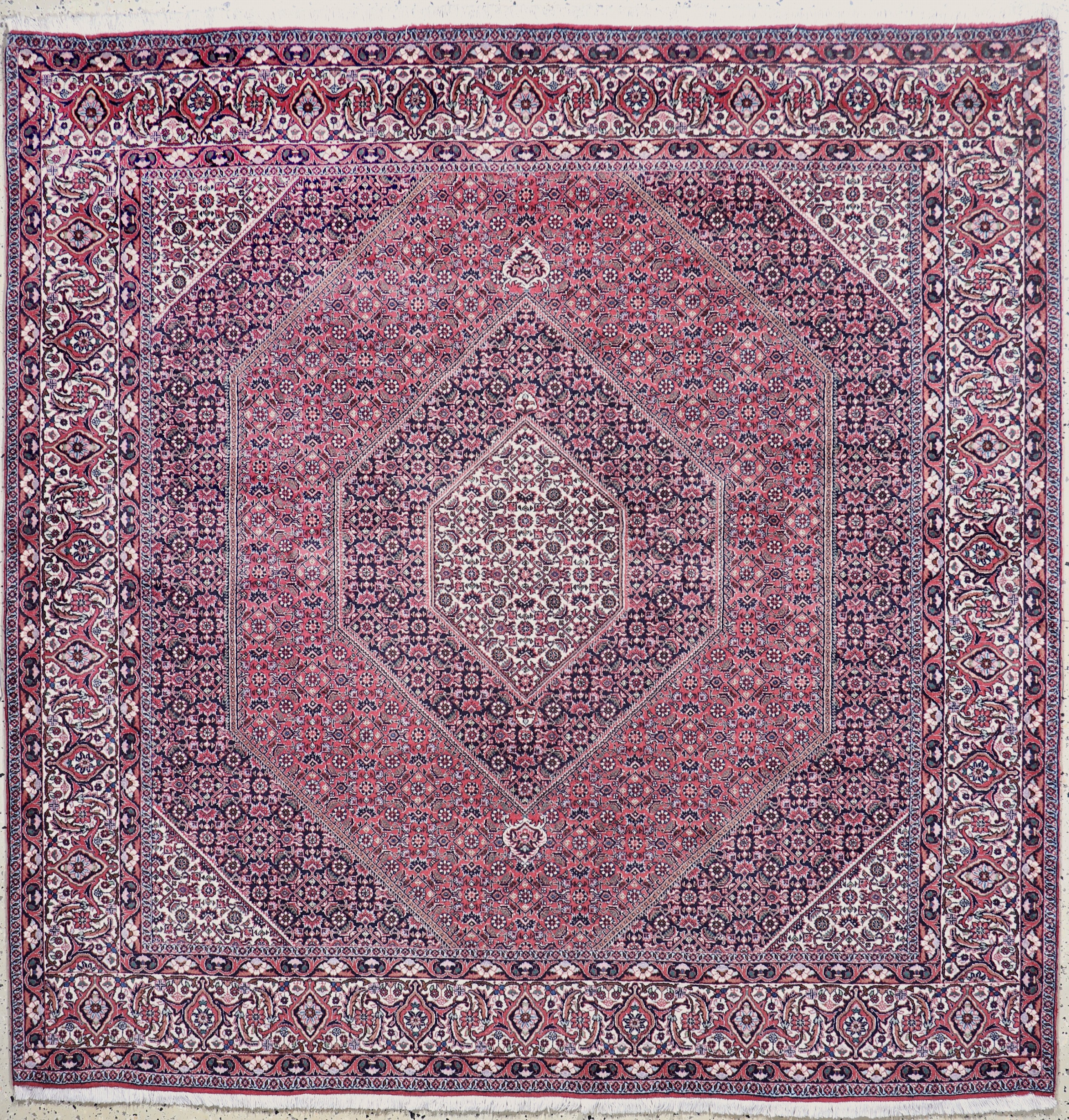 Image 27049139 - Bidjar fein, Persien, Ende 20.Jhd, Korkwolle auf Baumwolle, ca. 200 x 200 cm, EHZ: 2 ...