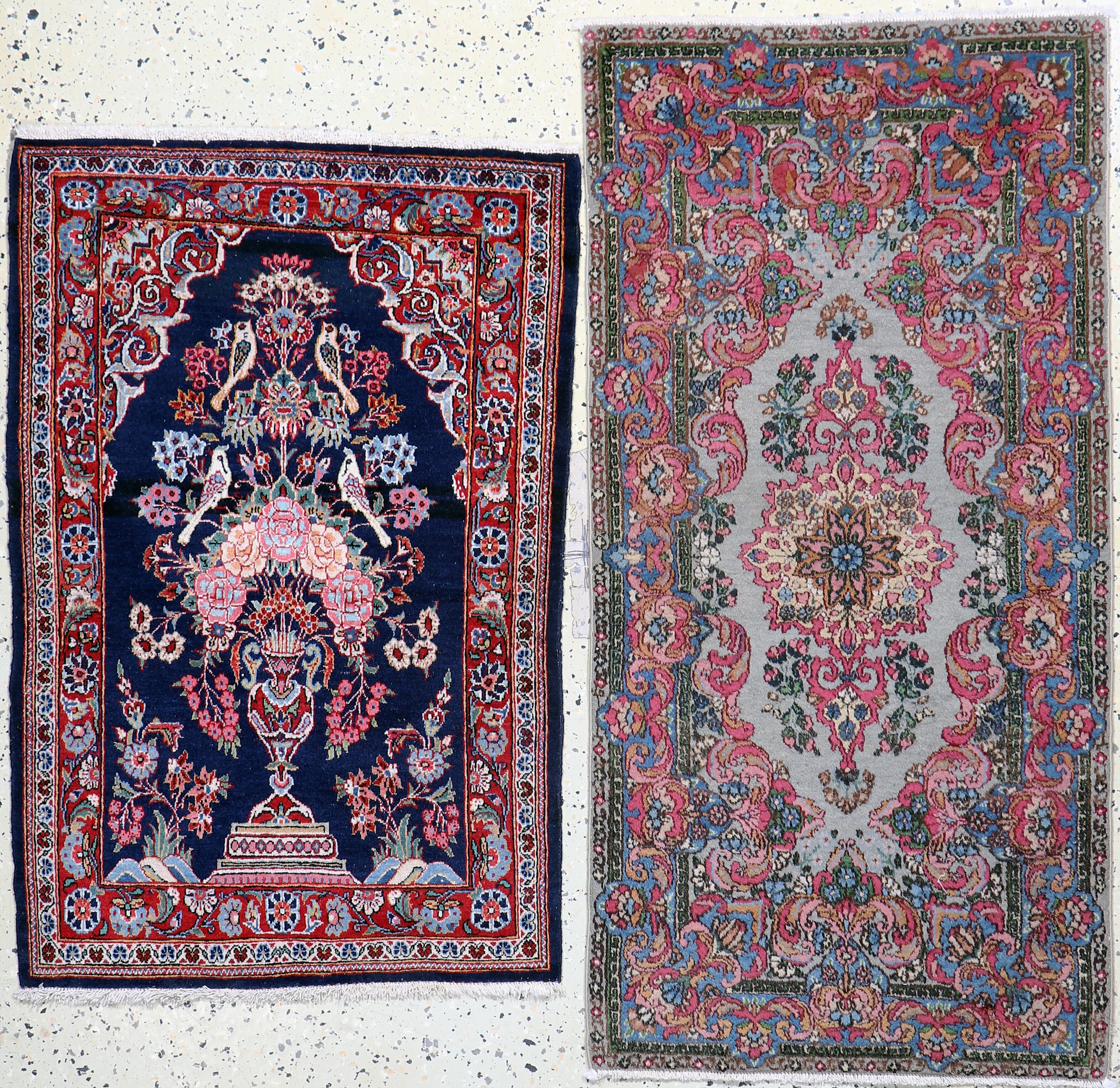 Image 27049154 - 2 Lots Keschan & Kerman, Persien, Mitte 20.Jhd, Wolle auf Baumwolle, ca. 85 x 70 cm & ...