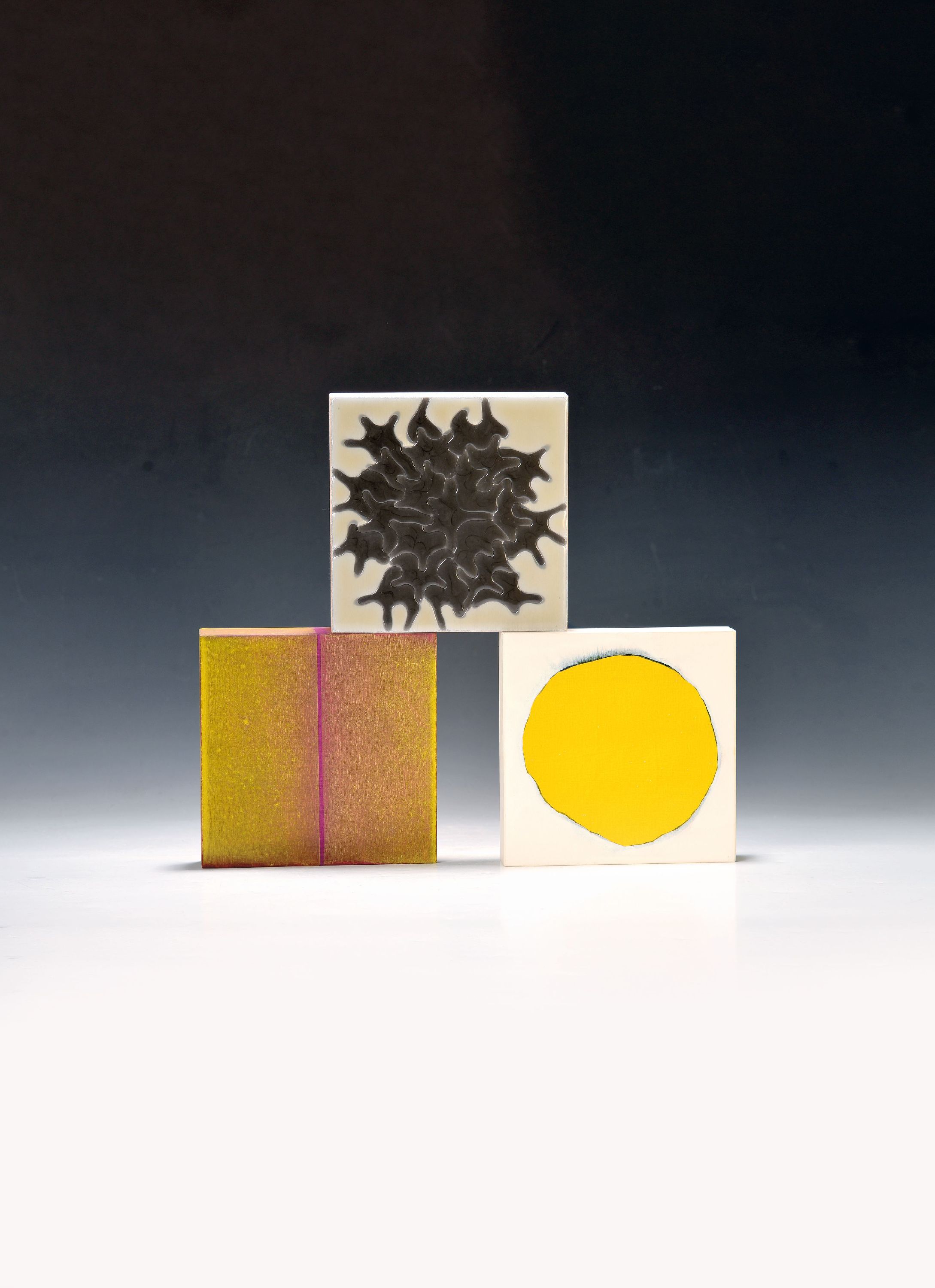 Image 27049158 - Drei Arbeiten von Ulrich Plieschnig, Christine Giesing und Ruth Maria Obrist, Öl/Lwd, ...