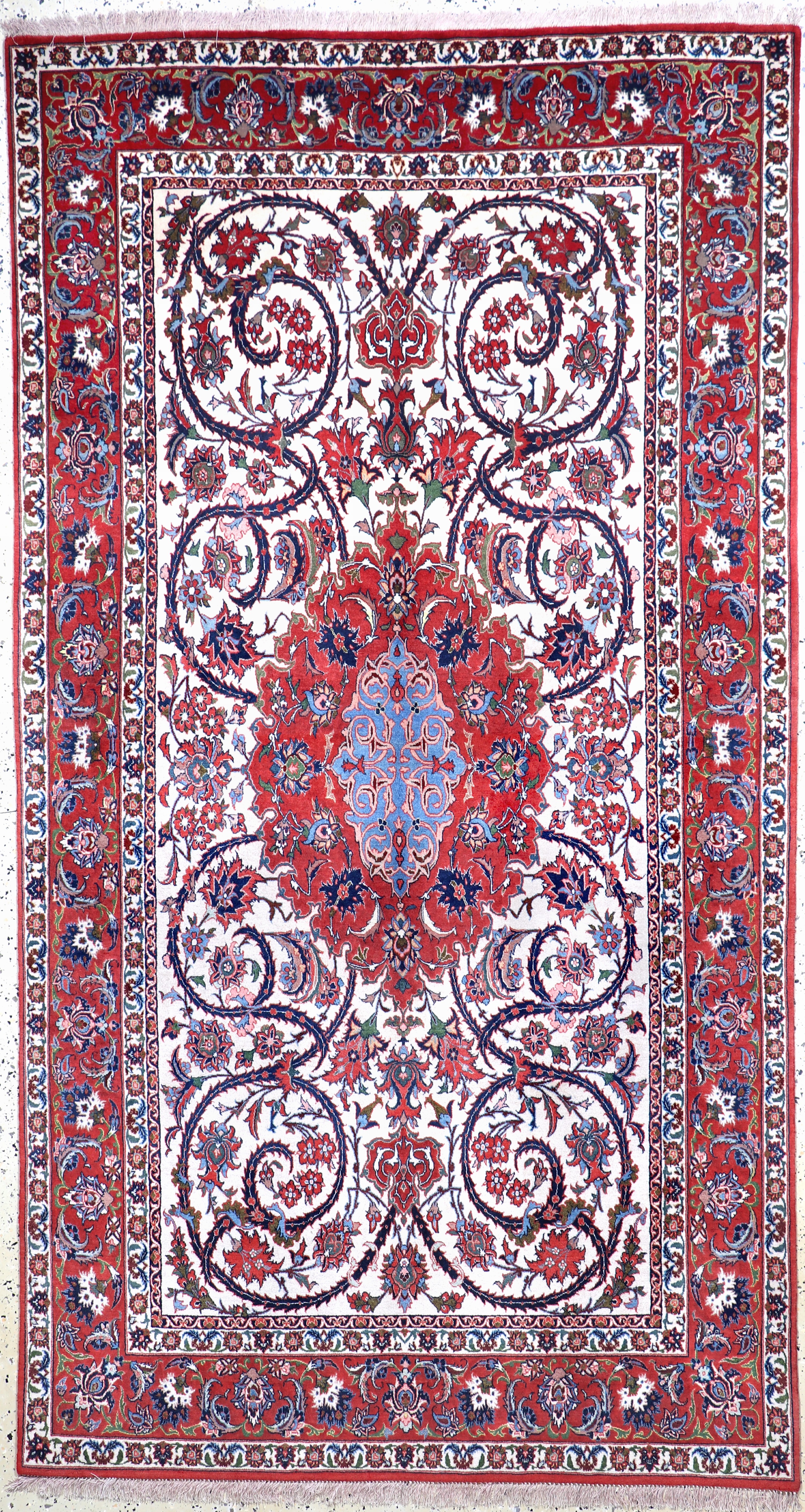 Image 27049184 - Esfahan fein, Persien, ca. 50 Jahre, Korkwolle auf Seide, ca. 268 x 145 cm, ca. 1,0Mio. ...