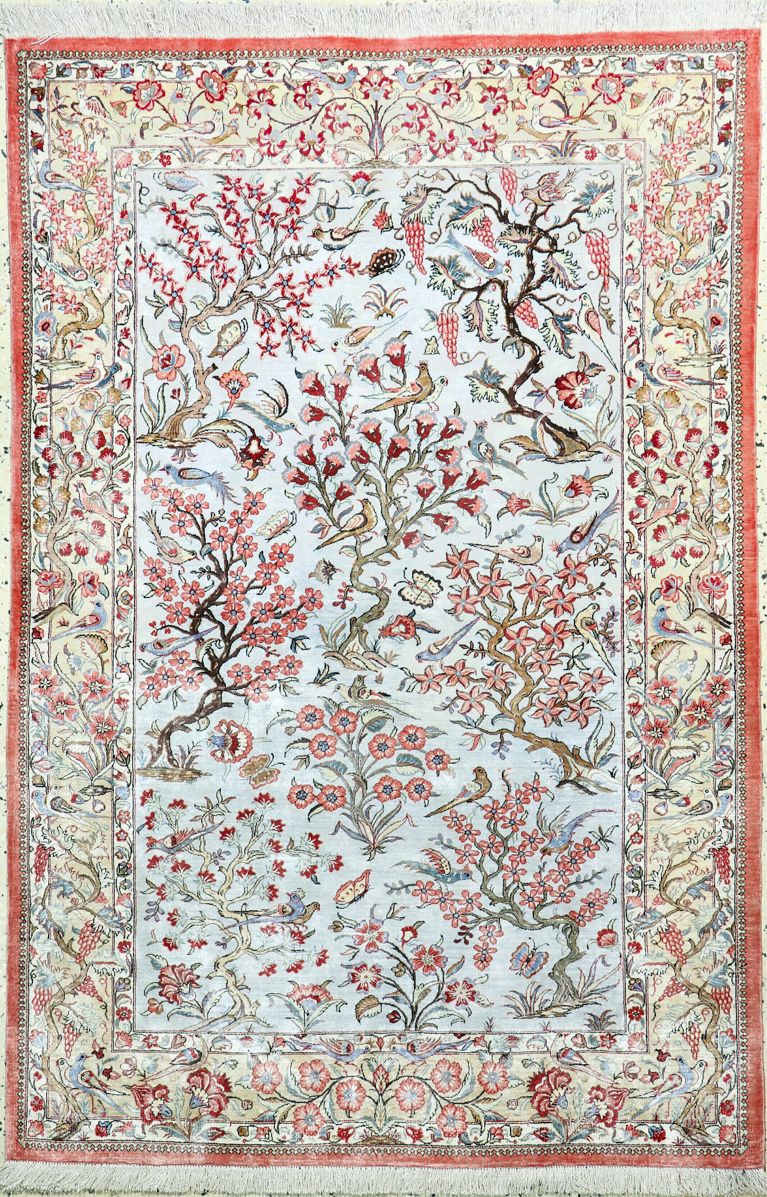 Image 27049187 - Ghom Seide fein, Persien, Neuwertig, reine Naturseide, ca. 153 x 103 cm, ca. 1,0 Mio. ...