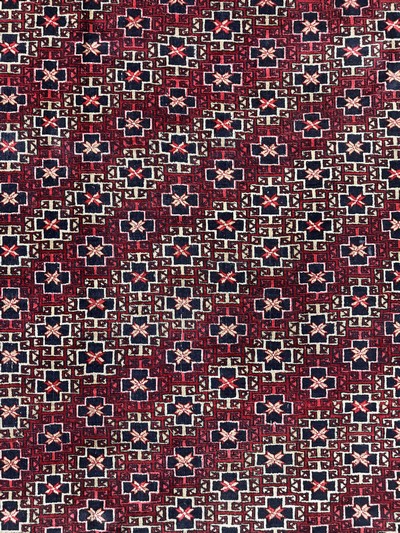 27049131c - Dolatabad, Afghanistan, Mitte 20.Jhd, Wolleauf Wolle, ca. 348 x 250 cm, EHZ: 2 ...