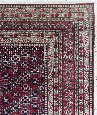 27049131f - Dolatabad, Afghanistan, Mitte 20.Jhd, Wolleauf Wolle, ca. 348 x 250 cm, EHZ: 2 ...