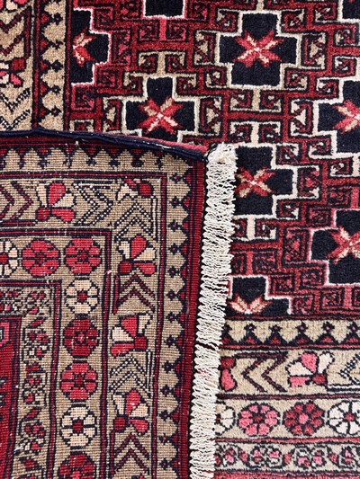 27049131h - Dolatabad, Afghanistan, Mitte 20.Jhd, Wolleauf Wolle, ca. 348 x 250 cm, EHZ: 2 ...