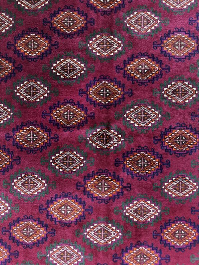 27049132c - Buchara fein, Rußland, Mitte 20.Jhd, Wolle auf Wolle, ca. 193 x 111 cm, EHZ: 2 ...