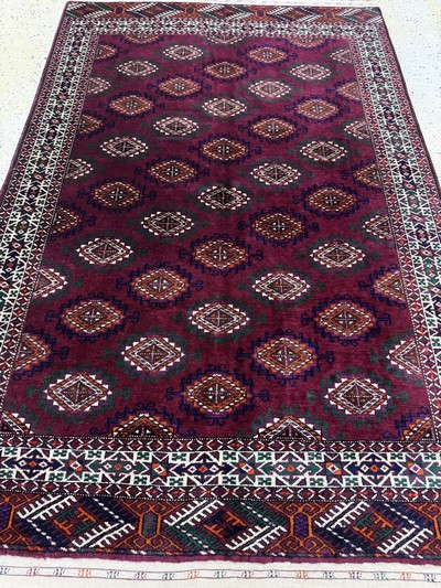 27049132d - Buchara fein, Rußland, Mitte 20.Jhd, Wolle auf Wolle, ca. 193 x 111 cm, EHZ: 2 ...