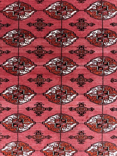 27049133c - Torkmen fein, Persien, mitte 20.Jhd, Wolle auf Seide, ca. 180 x 120 cm, EHZ: 2(kleine ...