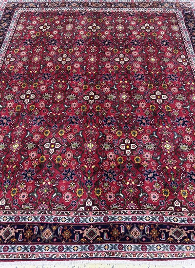 27049135e - Bidjar fein, Persien, Mitte 20.Jhd, Korkwolle auf Baumwolle, ca. 172 x 154 cm, EHZ: 1-2 ...