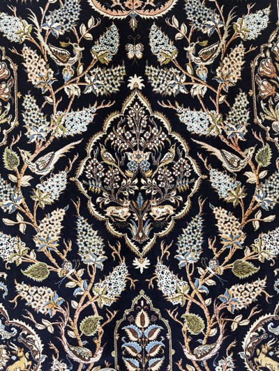 27049137c - Ghom alt, Persien, Mitte 20.Jhd, Wolle mit Seide, ca. 270 x 158 cm, EHZ: 2 ...