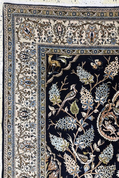 27049137d - Ghom alt, Persien, Mitte 20.Jhd, Wolle mit Seide, ca. 270 x 158 cm, EHZ: 2 ...