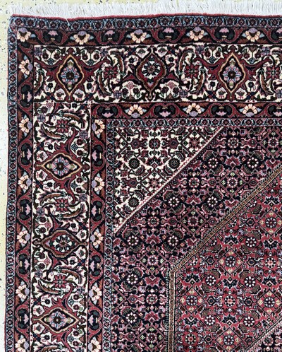 27049139d - Bidjar fein, Persien, Ende 20.Jhd, Korkwolle auf Baumwolle, ca. 200 x 200 cm, EHZ: 2 ...