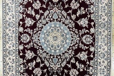 27049148b - Nain fein, Persien, Ende 20.Jhd, Korkwolle, ca. 212 x 132 cm, EHZ: 1-2 Schätzpreis: ...