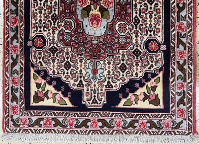 27049152b - 2 lots Bijar & Senneh, Persia, late 20th century, wool on cotton, approx. 95 x 73 cm, ...