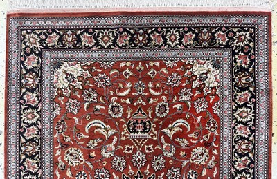 27049153a - Ghom Seide, Persien, Ende 20.Jhd, reine Naturseide, ca. 115 x 76 cm, ca. 1,0 Mio. ...