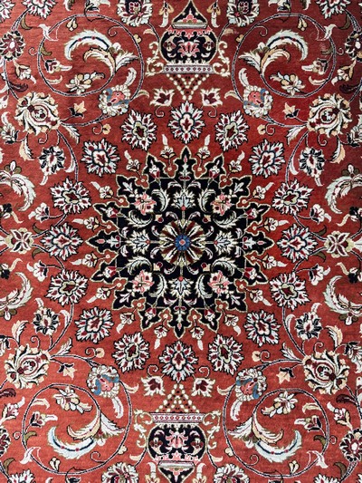 27049153c - Ghom Seide, Persien, Ende 20.Jhd, reine Naturseide, ca. 115 x 76 cm, ca. 1,0 Mio. ...