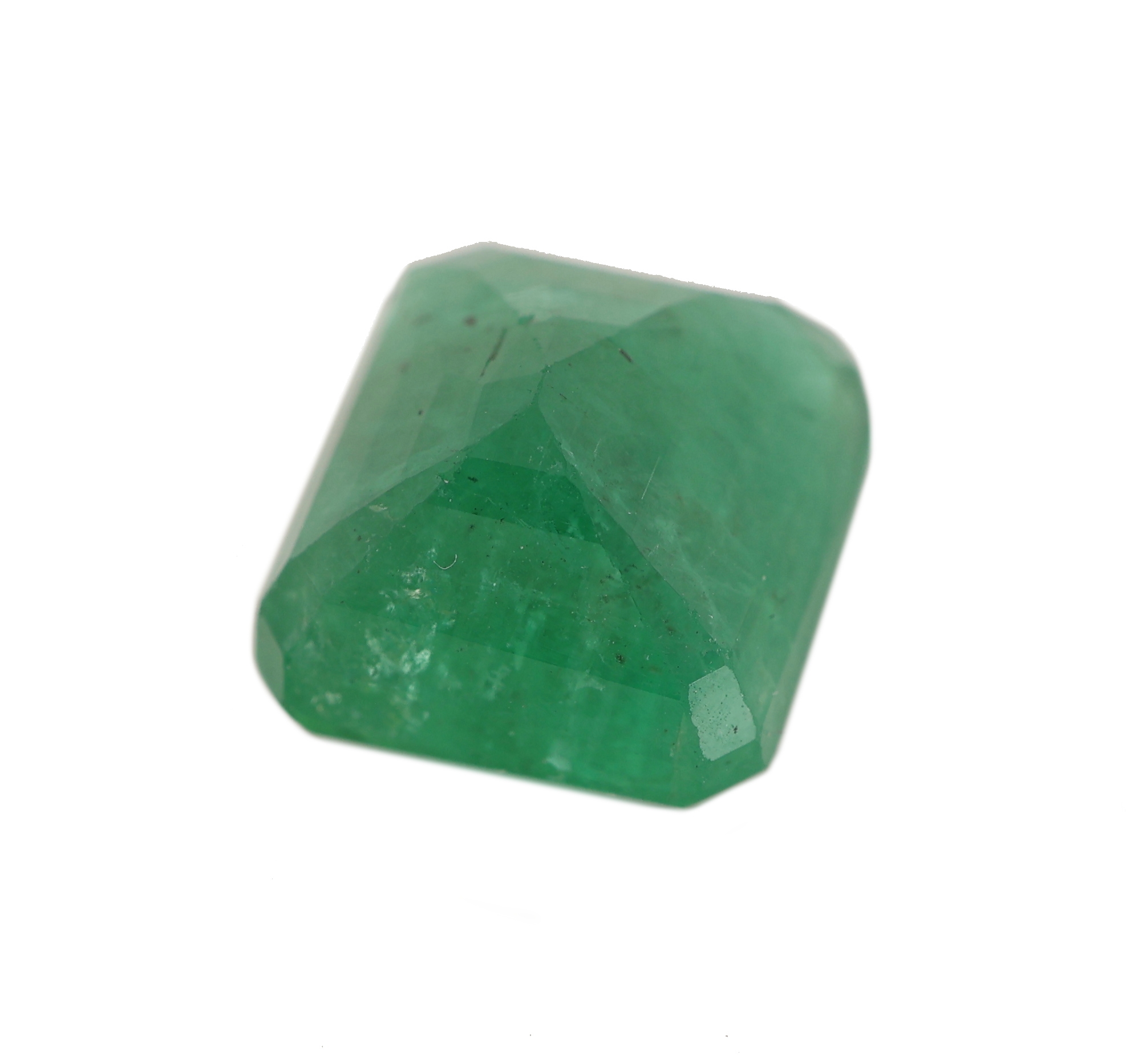 Detail b: Loser Smaragd, 3.01 ct, Emerald Cut, ca. 8.41 x 7.68 x 5.67 mm