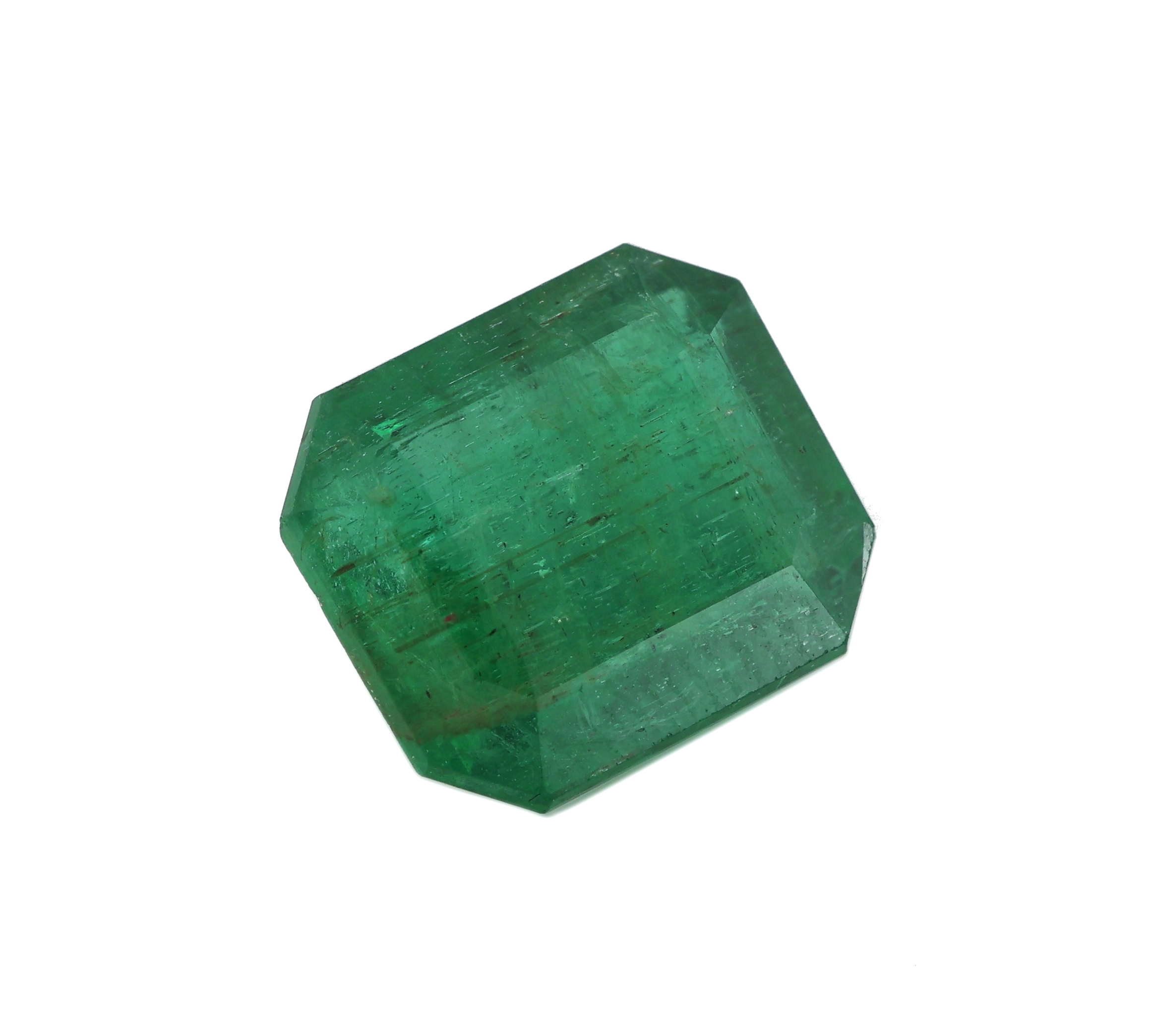 Detail a: Loser Smaragd, 4.08 ct, Emerald Cut, ca. 10.09x 8.82 x 5.55 mm