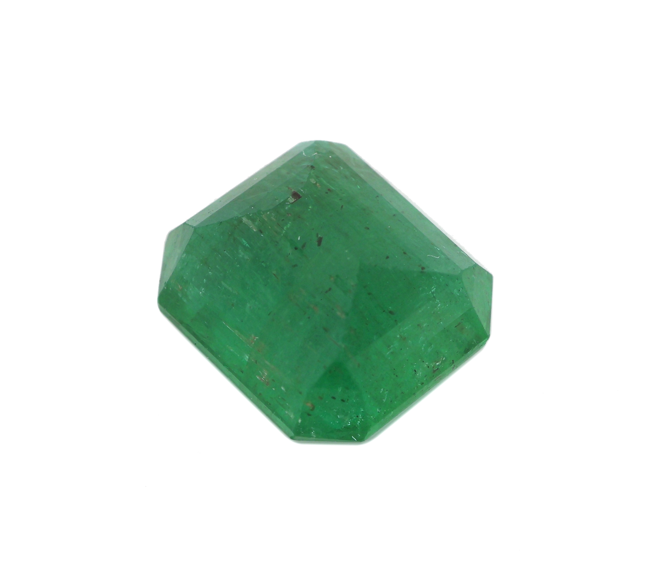 Detail b: Loser Smaragd, 4.08 ct, Emerald Cut, ca. 10.09x 8.82 x 5.55 mm