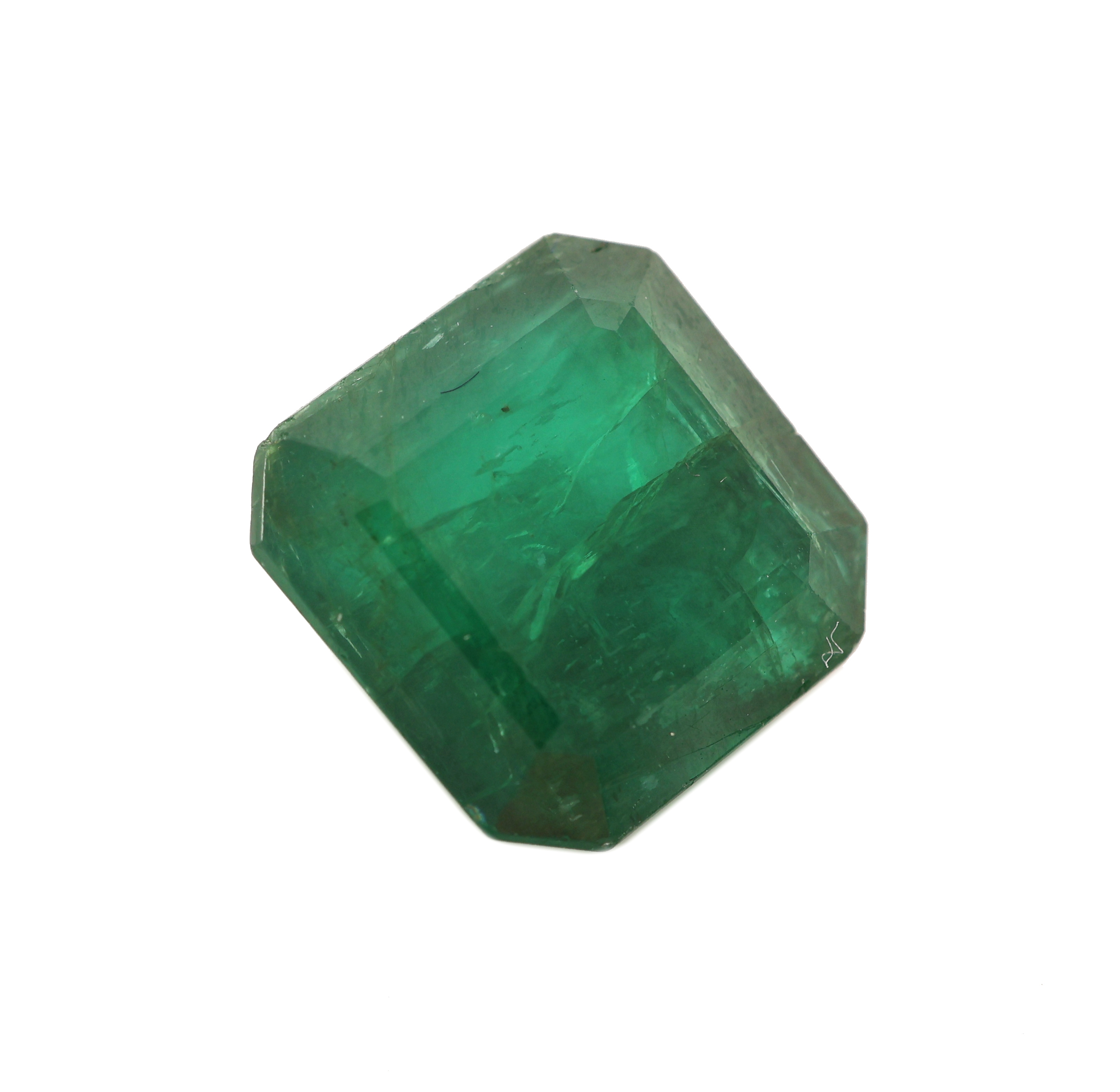 Detail a: Loser Smaragd, ca. 5.99 ct, Emerald Cut, ca. 10.56 x 10.67 x 6.46 mm