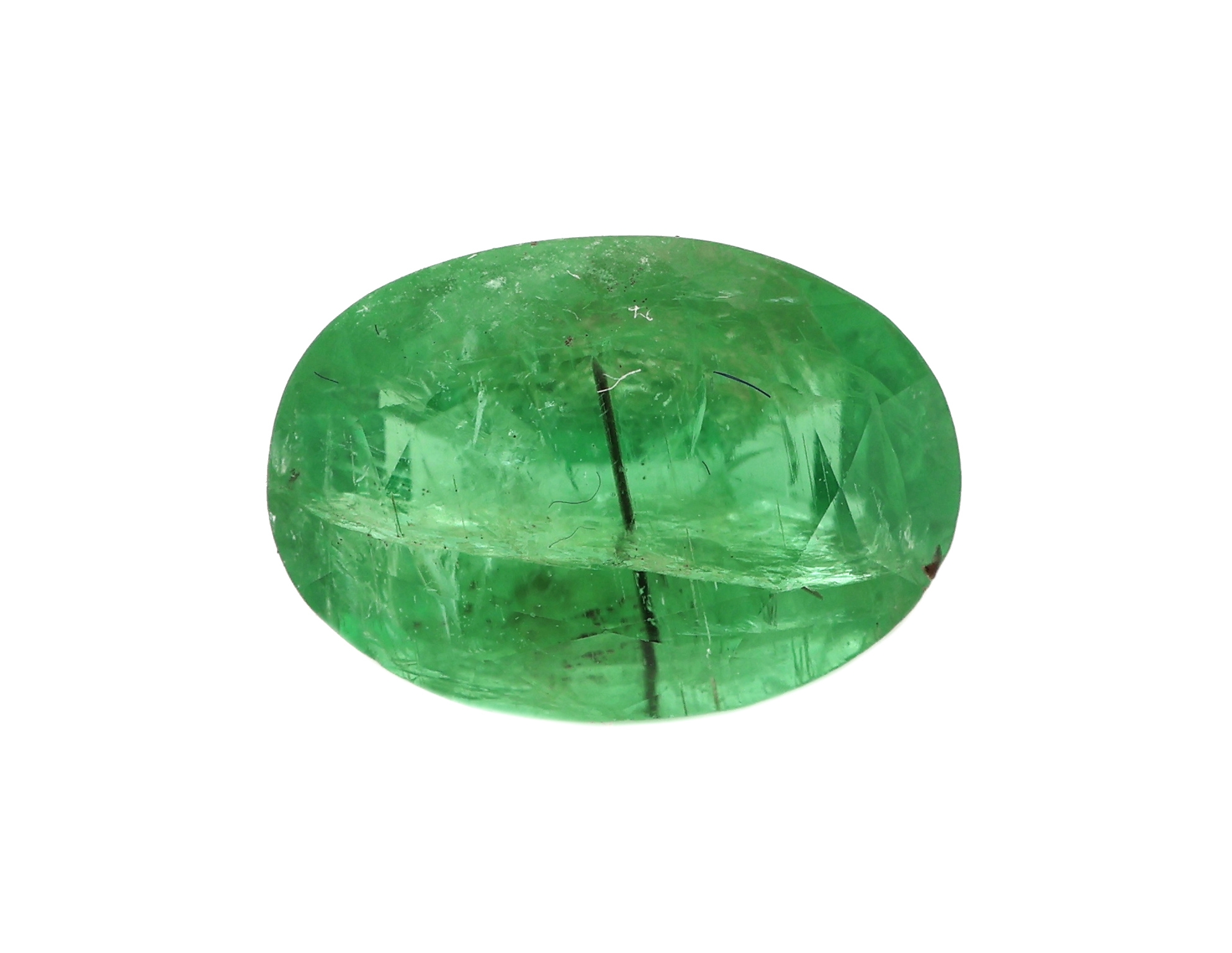 Image 27049236 - Loser Smaragd, ca. 2.93 ct, ovalfacett., ca. 10.68 x 7.48 x 5.53 mm Schätzpreis: 1100, - ...