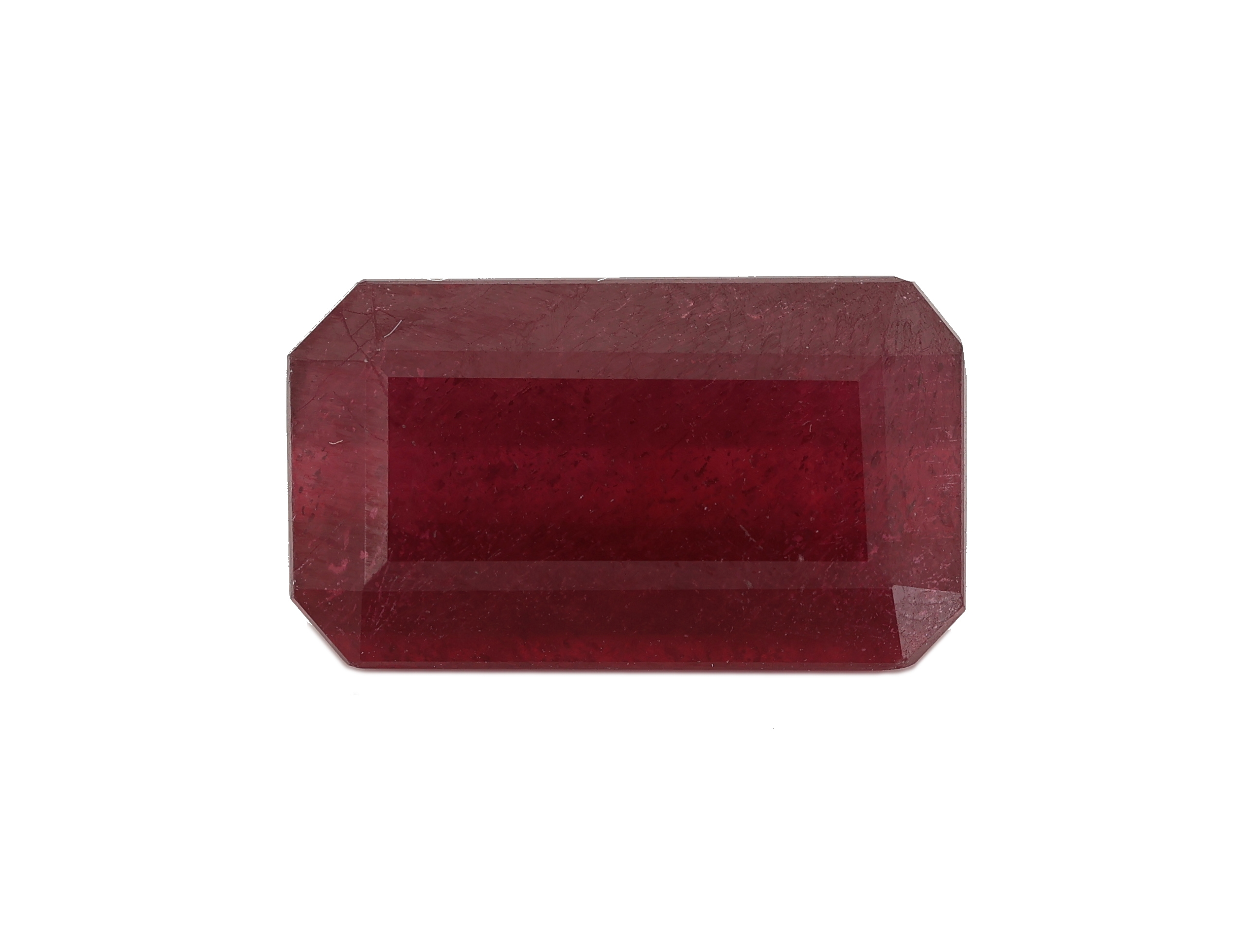 Image 27049249 - Loser Rubin, ca. 9.65 ct, oktagonaler Treppenschliff, ca. 15.24 x 8.87 x 5.77 mm, ...