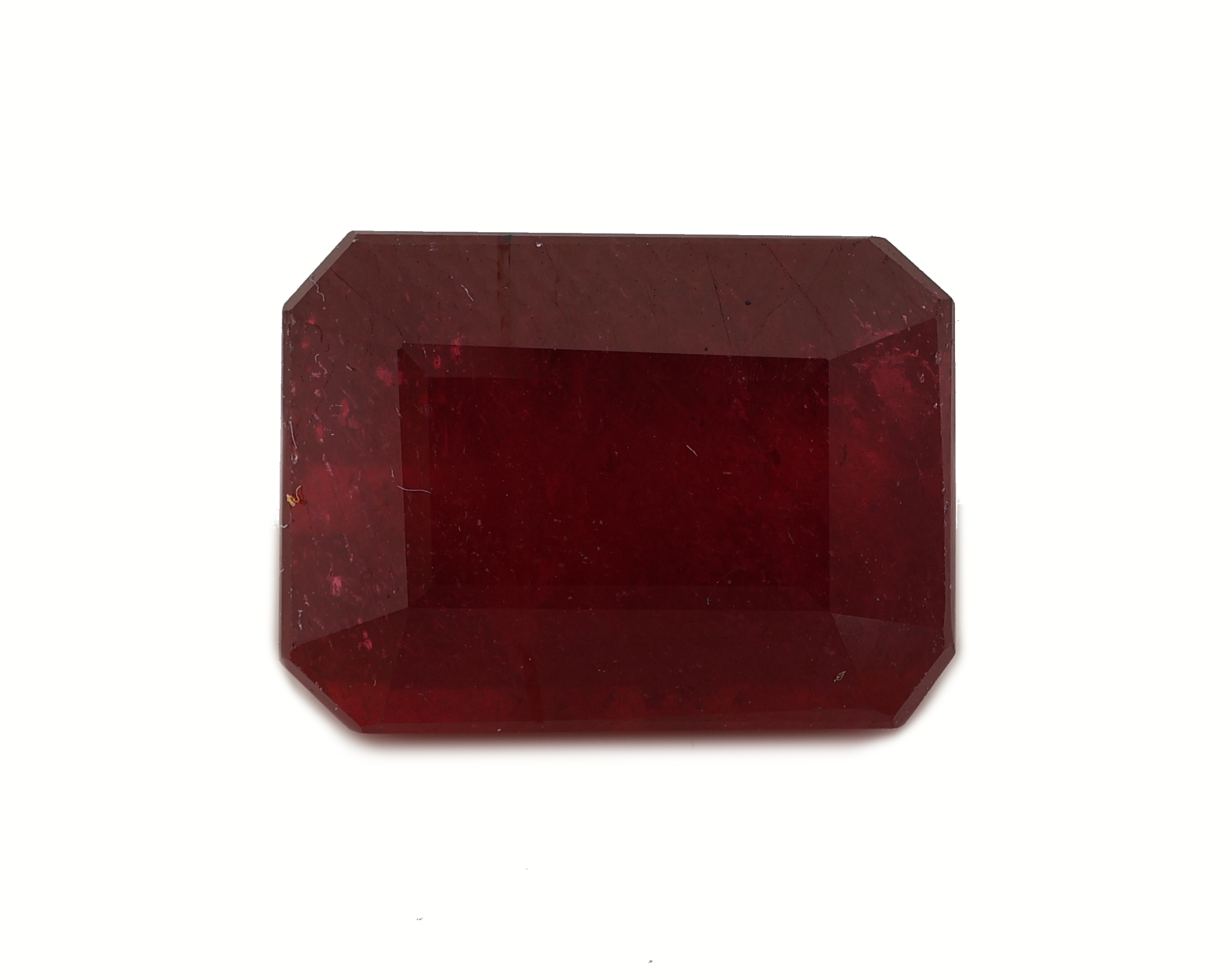 Image 27049254 - Loser Rubin, ca. 9.28 ct, oktagonaler Treppenschliff, ca. 12.38 x 9.03 x 6.91 mm, ...