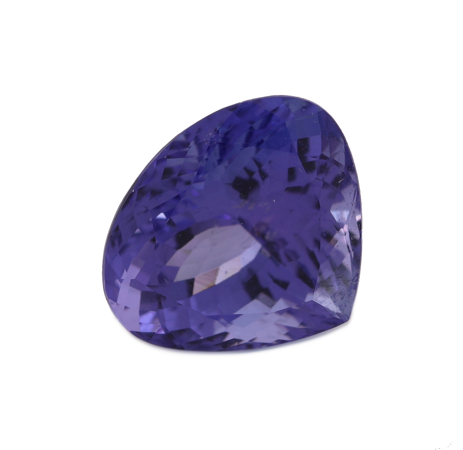 Image 27049259 - Loser Tansanit, ca. 4.98 ct, facett. Tropfen, ca. 10.26 x 11.75 x 6.82 mm Schätzpreis: ...