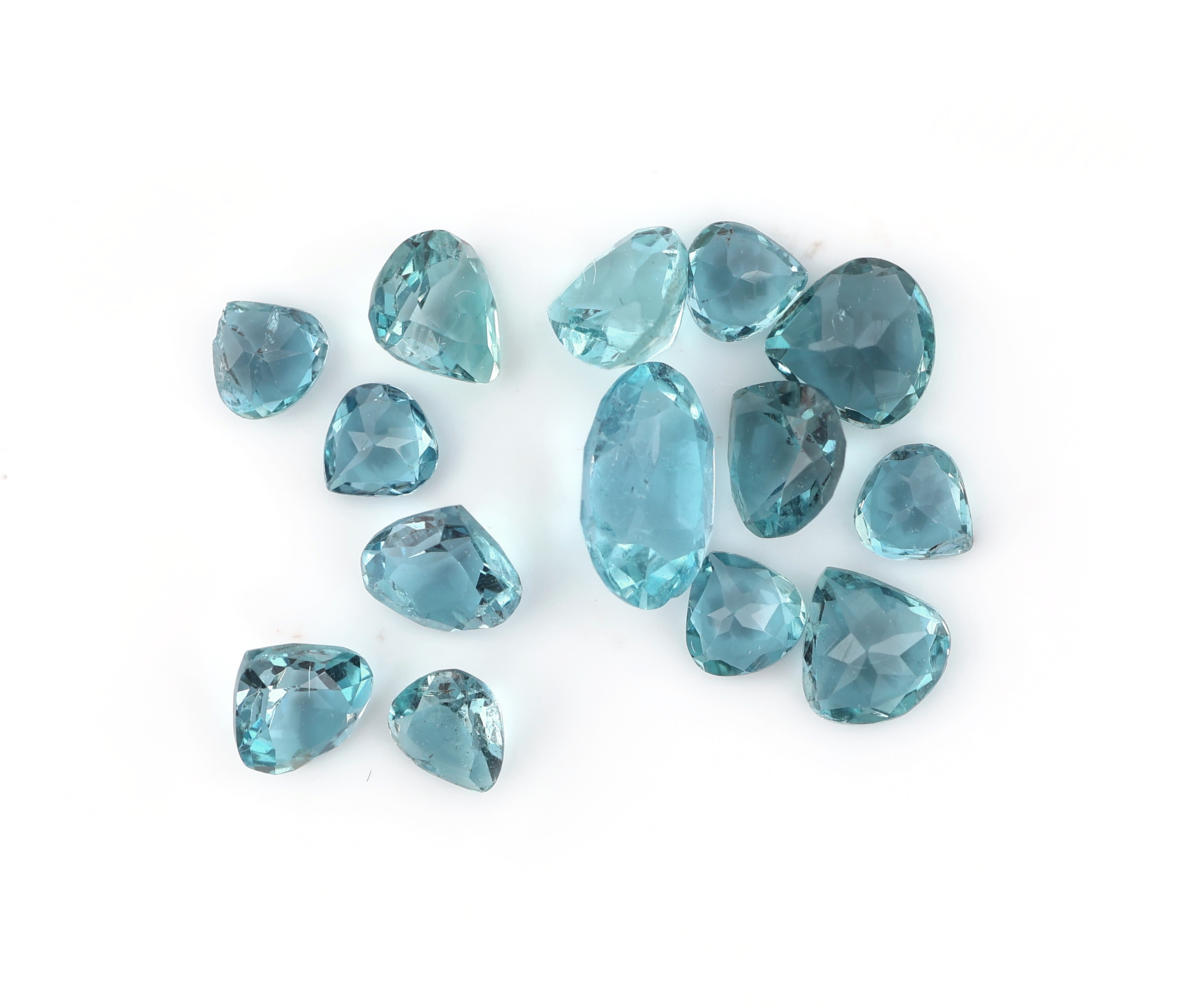Image 27049271 - Lot lose Aquamarine, zus. ca. 2.24 ct, versch.Schliffformen, Größen und Farbnuancen ...