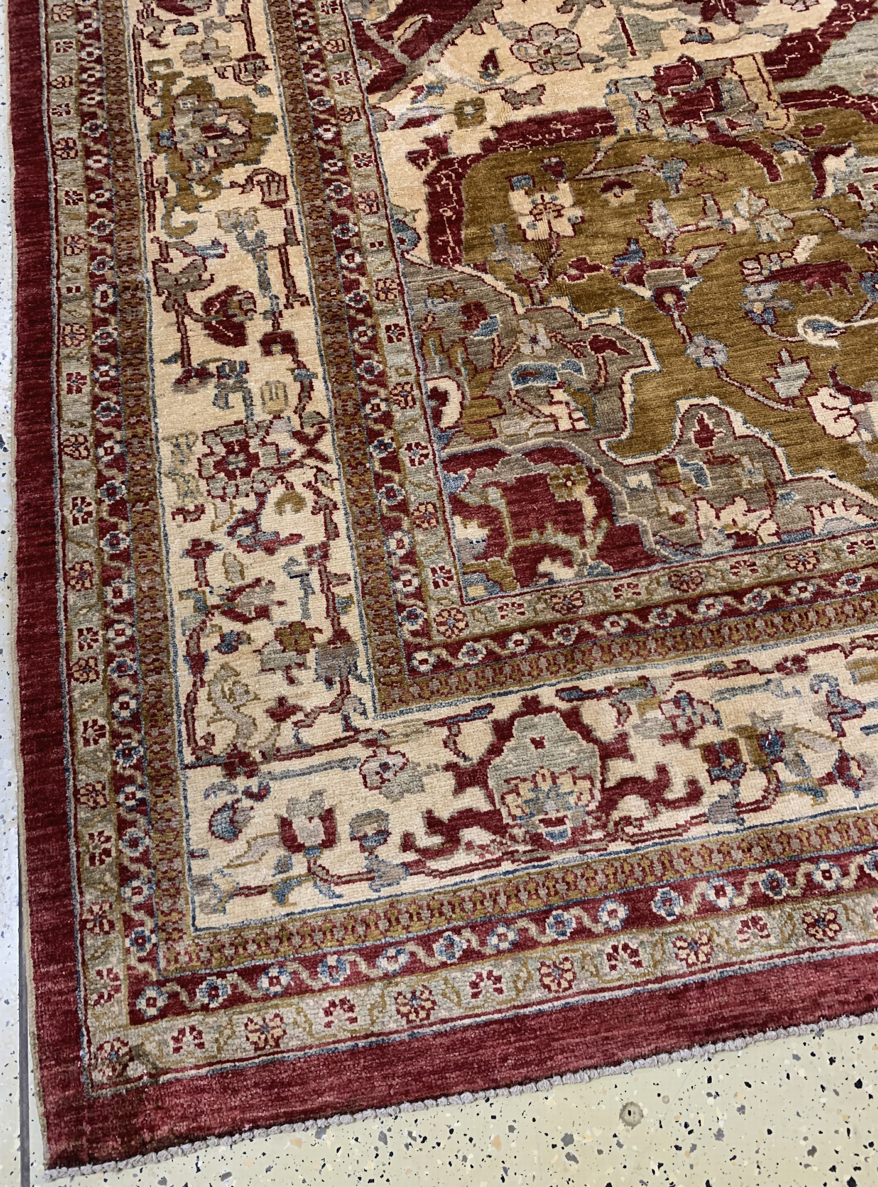 Detail c: Ziegler, Pakistan, Ende 20.Jhd, Wolle auf Baumwolle, ca. 362 x 275 cm, EHZ: 2